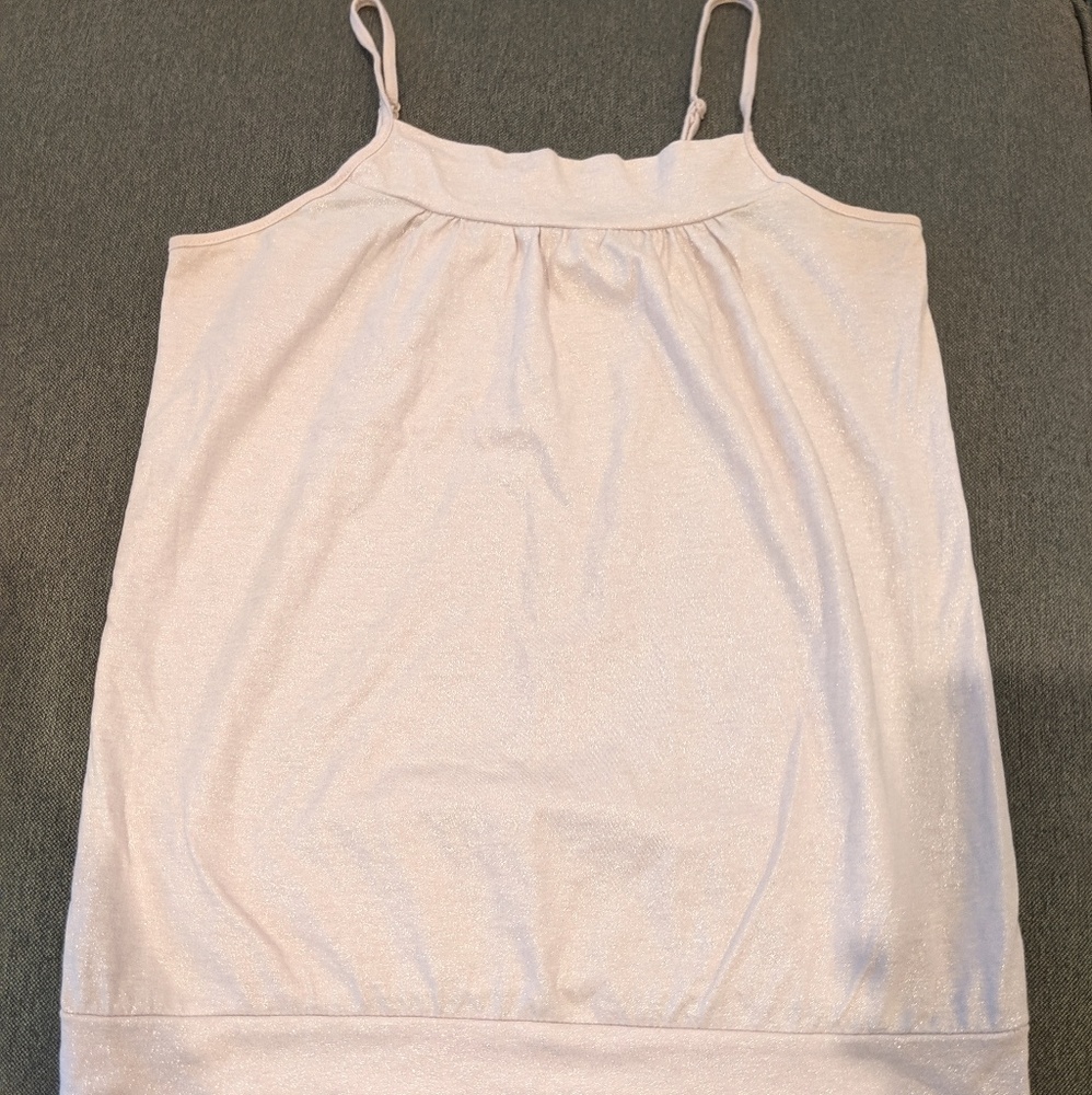 BOGO Mossimo shimmery ruched skinny strap blouse